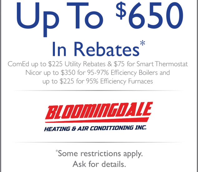 Bloomingdale HVAC Web Coupons 650 Rebates Bloomingdale Heating Air 